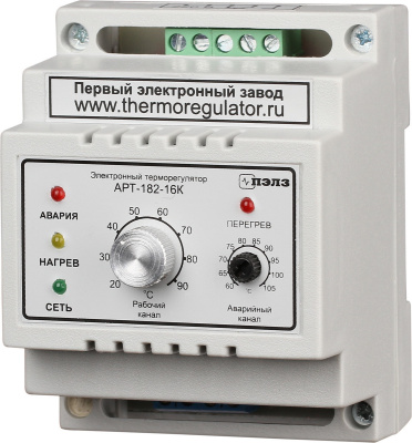 Терморегулятор АРТ-182-16 с датчиками KTY-81-110 3 кВт DIN в России